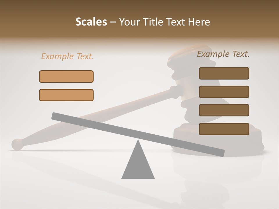 Concepts Gavel Juridical PowerPoint Template