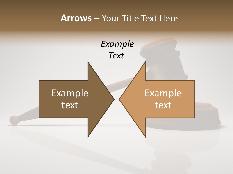 Concepts Gavel Juridical PowerPoint Template