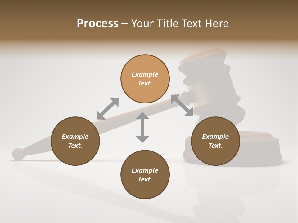 Concepts Gavel Juridical PowerPoint Template