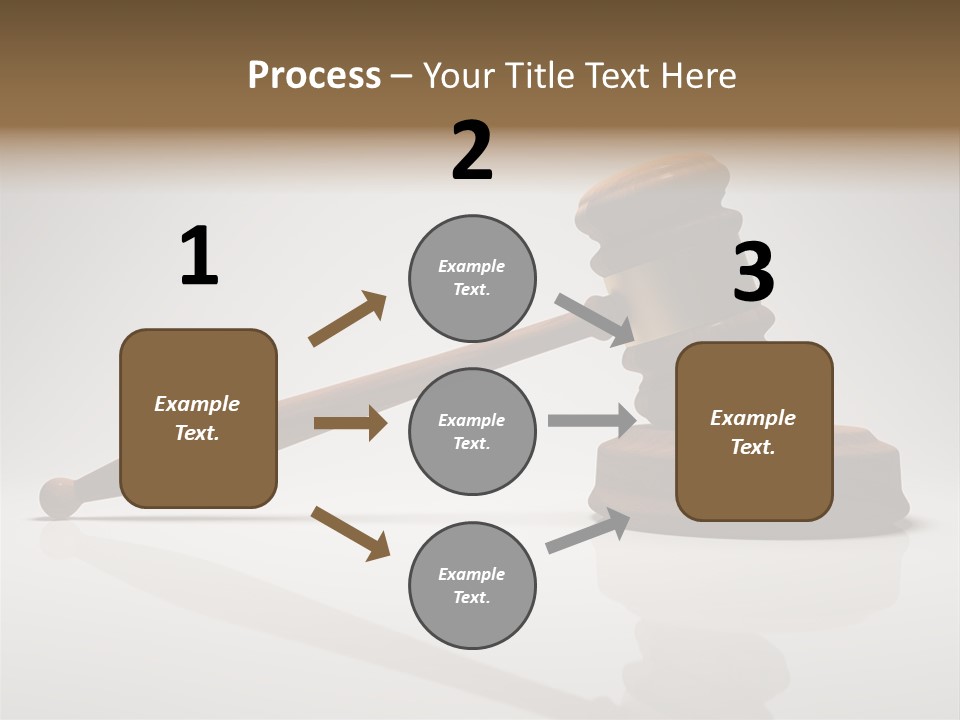 Concepts Gavel Juridical PowerPoint Template