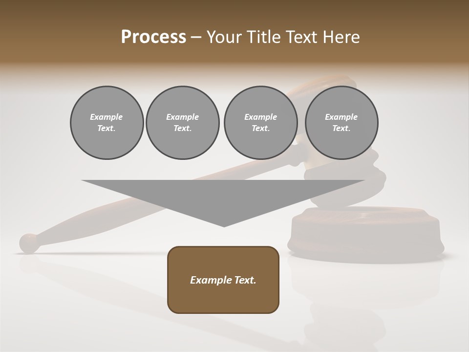 Concepts Gavel Juridical PowerPoint Template