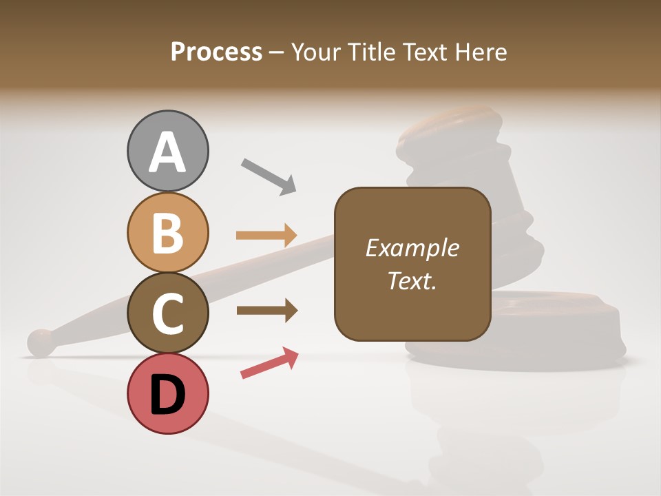 Concepts Gavel Juridical PowerPoint Template