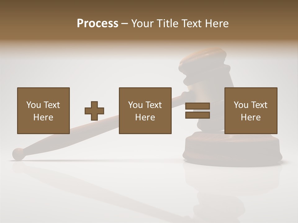 Concepts Gavel Juridical PowerPoint Template