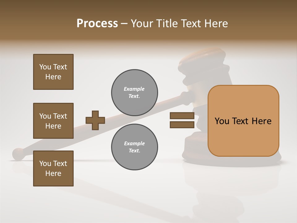 Concepts Gavel Juridical PowerPoint Template