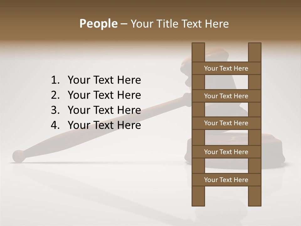 Concepts Gavel Juridical PowerPoint Template