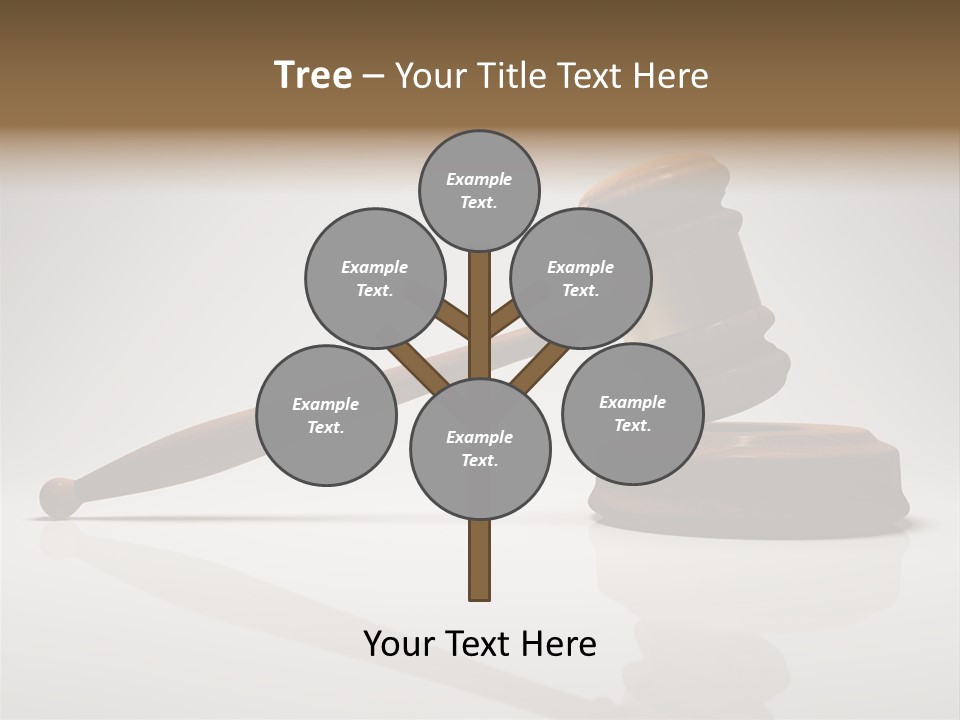 Concepts Gavel Juridical PowerPoint Template