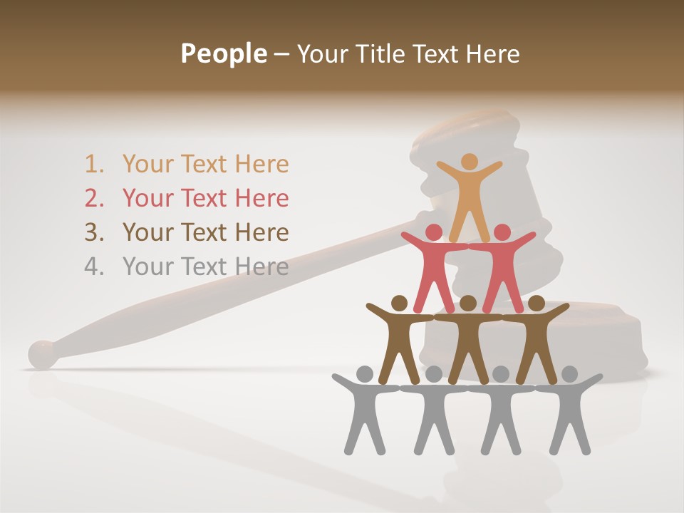Concepts Gavel Juridical PowerPoint Template
