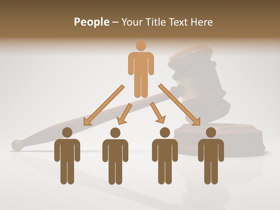 Concepts Gavel Juridical PowerPoint Template