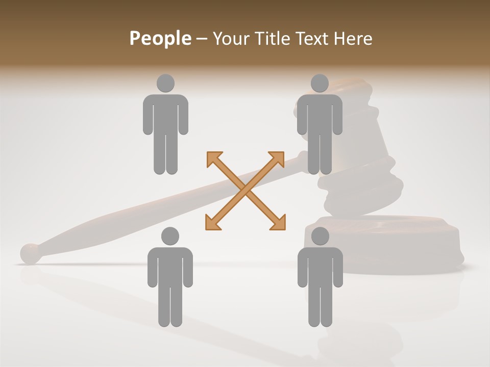 Concepts Gavel Juridical PowerPoint Template