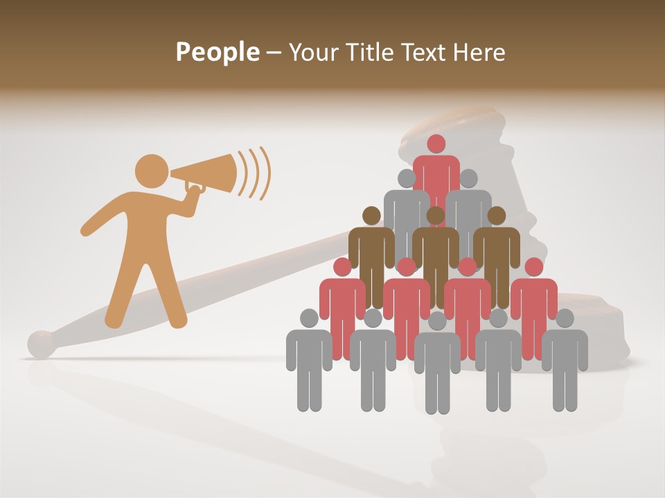 Concepts Gavel Juridical PowerPoint Template