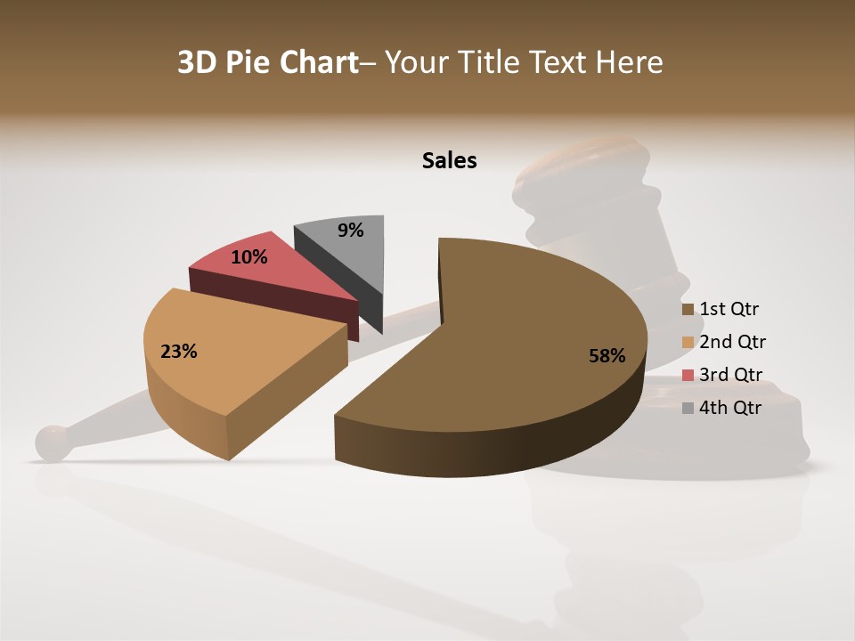 Concepts Gavel Juridical PowerPoint Template