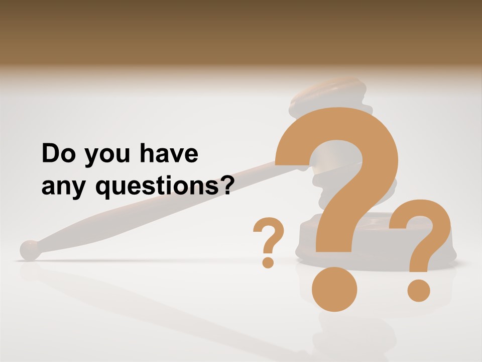 Concepts Gavel Juridical PowerPoint Template