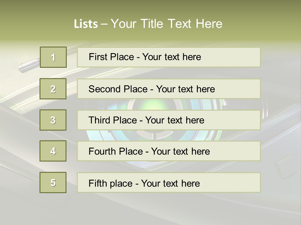 Gadget Macro Circle PowerPoint Template