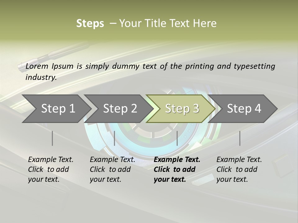 Gadget Macro Circle PowerPoint Template