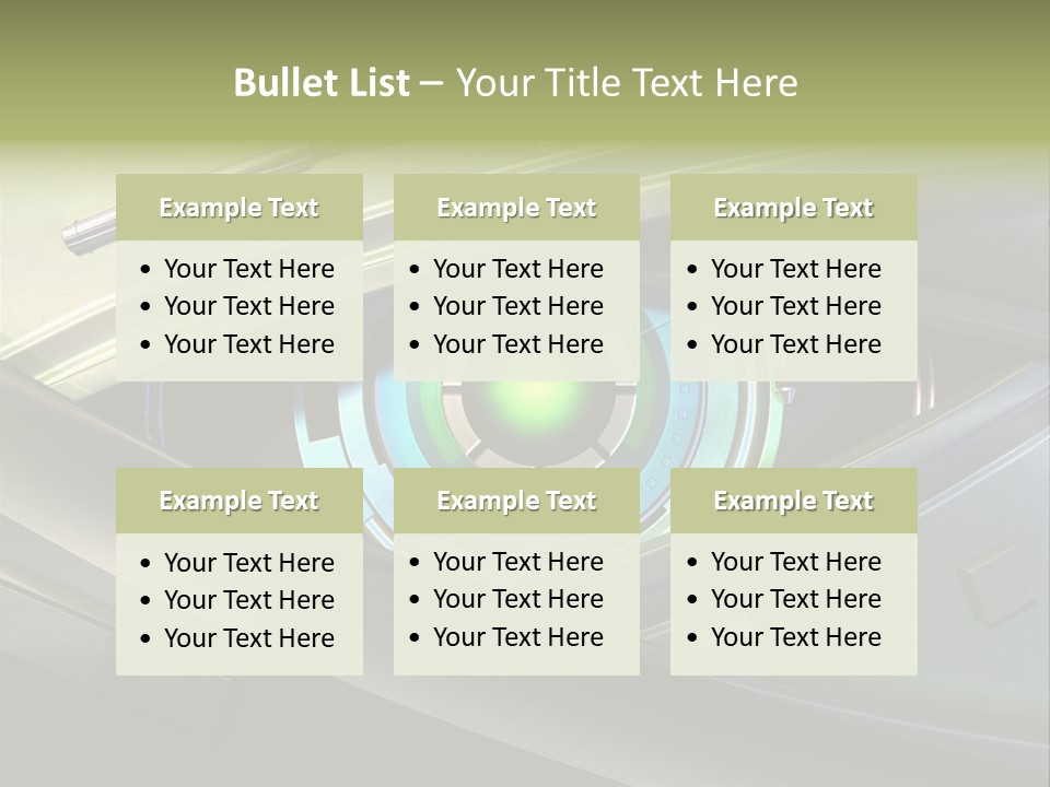Gadget Macro Circle PowerPoint Template