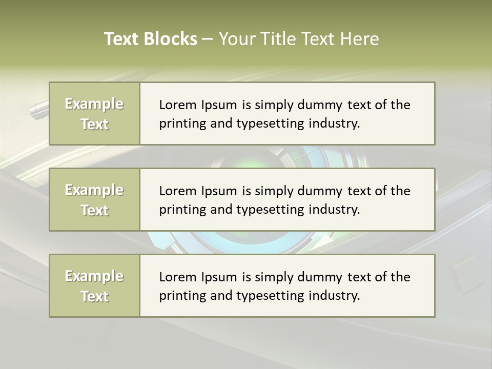Gadget Macro Circle PowerPoint Template