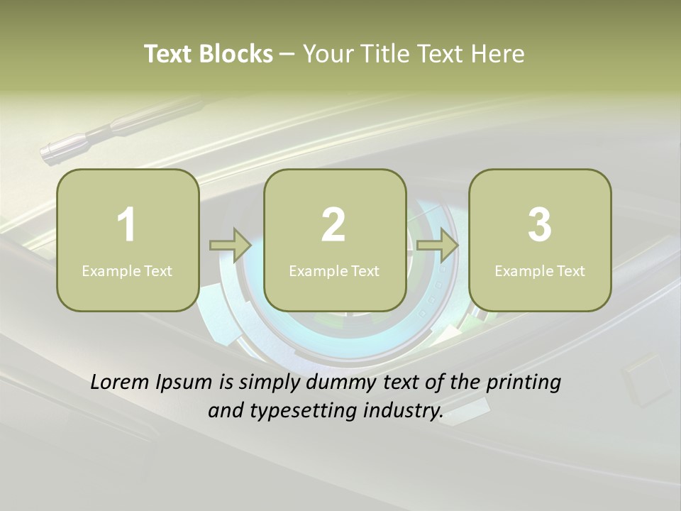 Gadget Macro Circle PowerPoint Template
