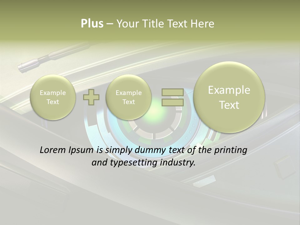 Gadget Macro Circle PowerPoint Template