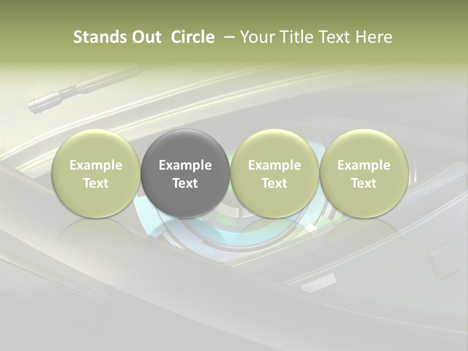 Gadget Macro Circle PowerPoint Template