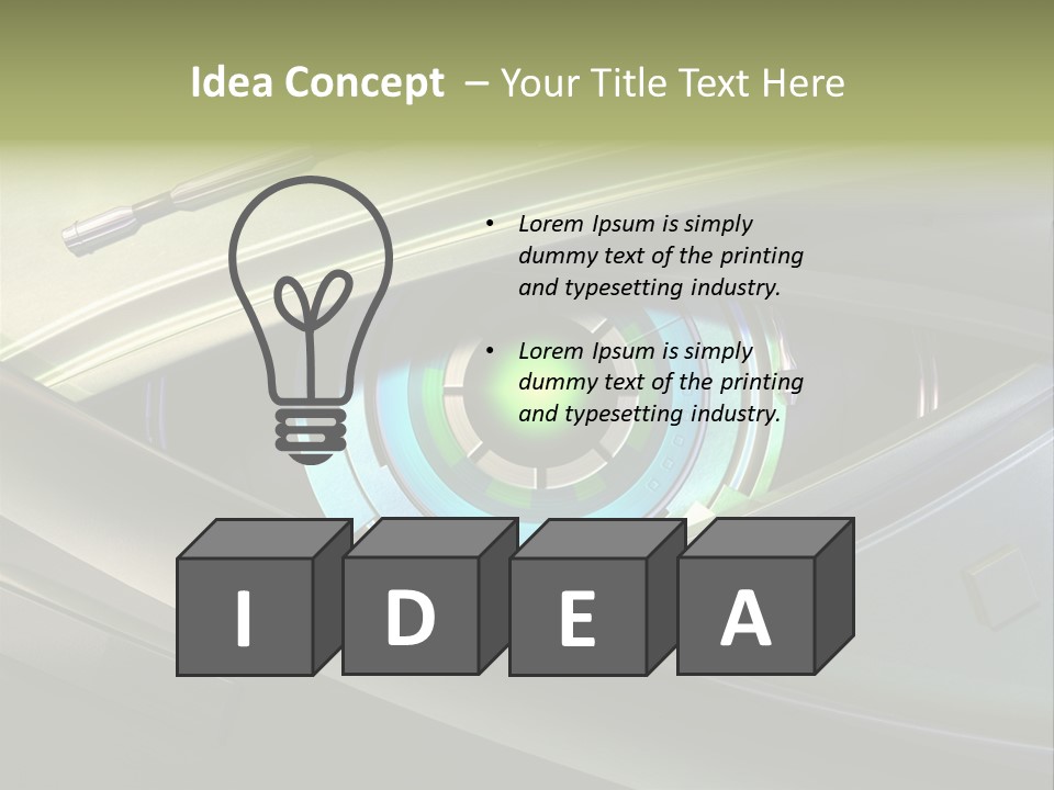 Gadget Macro Circle PowerPoint Template
