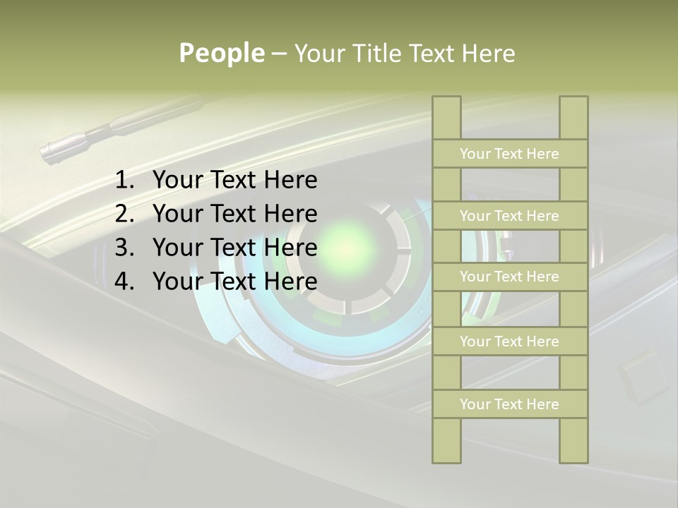 Gadget Macro Circle PowerPoint Template