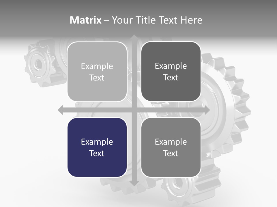 Part Cogwheel Toothed PowerPoint Template