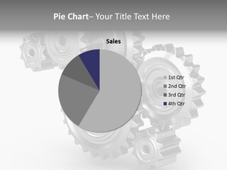 Part Cogwheel Toothed PowerPoint Template