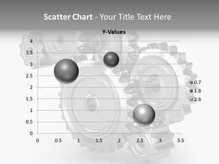 Part Cogwheel Toothed PowerPoint Template