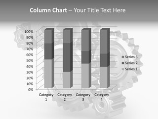 Part Cogwheel Toothed PowerPoint Template