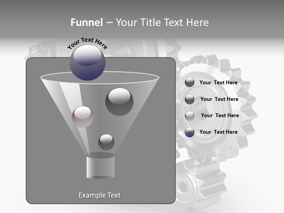 Part Cogwheel Toothed PowerPoint Template