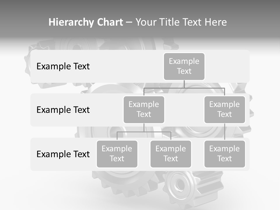 Part Cogwheel Toothed PowerPoint Template