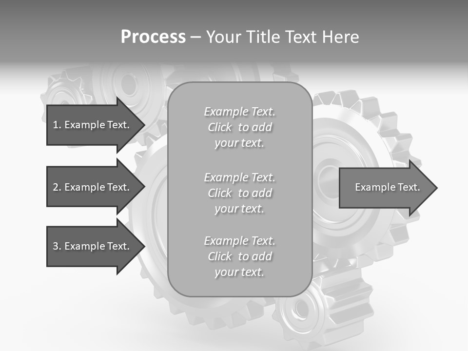 Part Cogwheel Toothed PowerPoint Template
