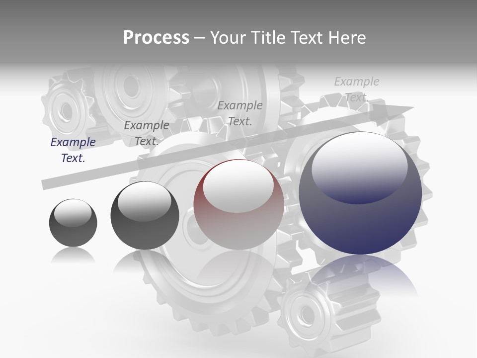 Part Cogwheel Toothed PowerPoint Template