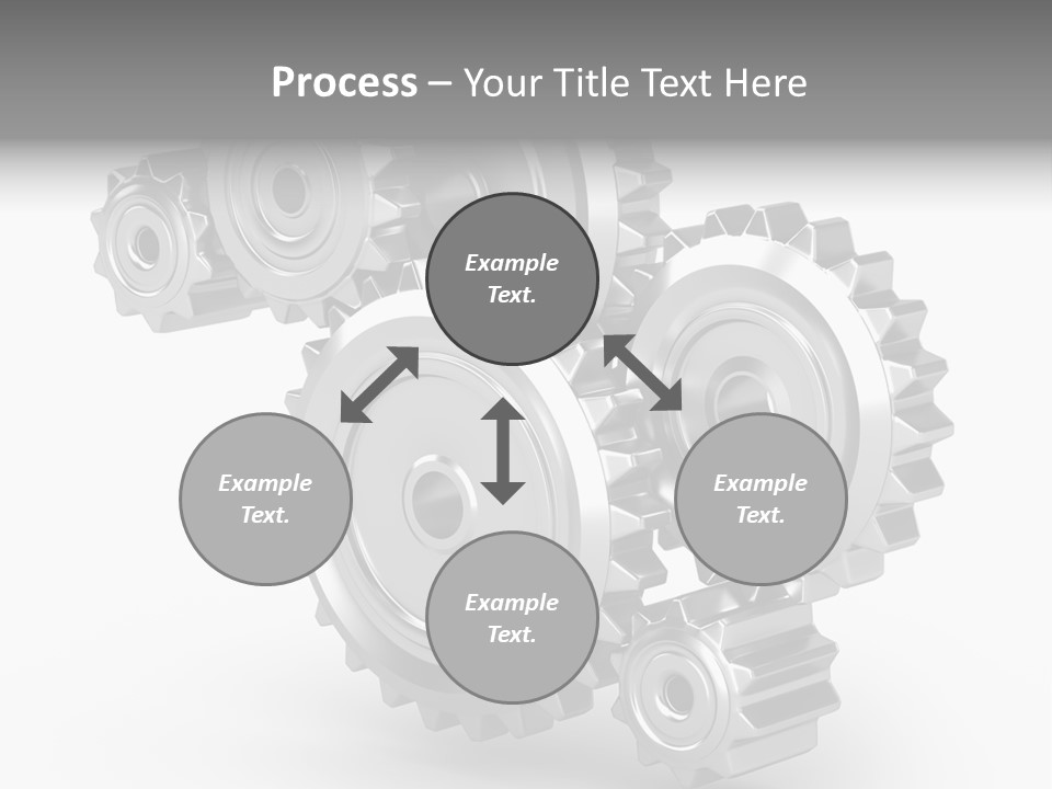 Part Cogwheel Toothed PowerPoint Template