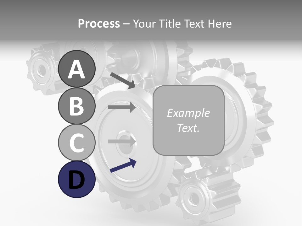 Part Cogwheel Toothed PowerPoint Template