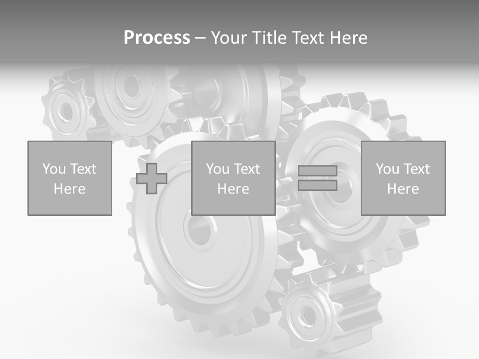 Part Cogwheel Toothed PowerPoint Template
