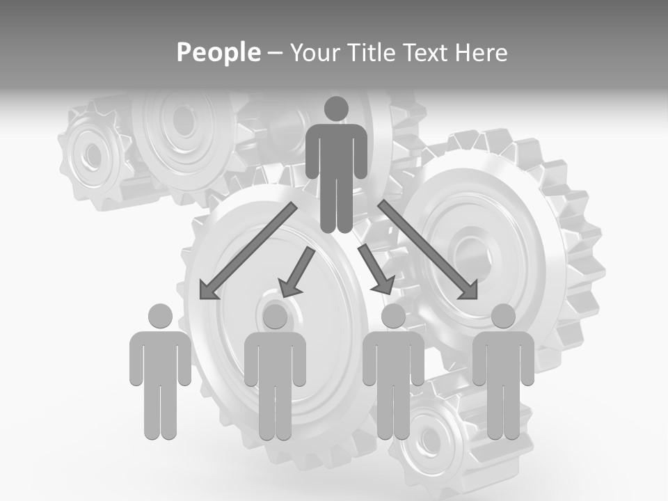 Part Cogwheel Toothed PowerPoint Template