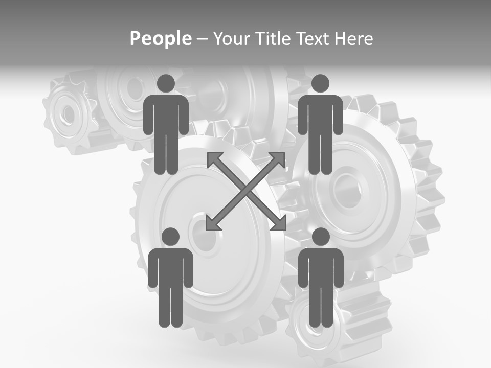 Part Cogwheel Toothed PowerPoint Template