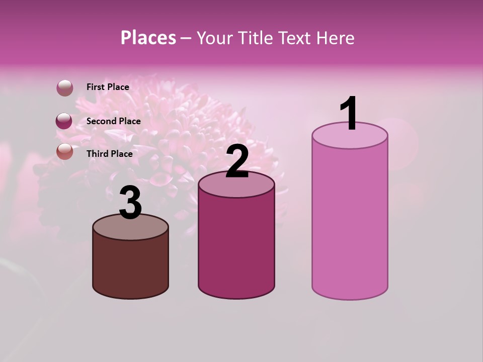 Object Beautiful Purple PowerPoint Template