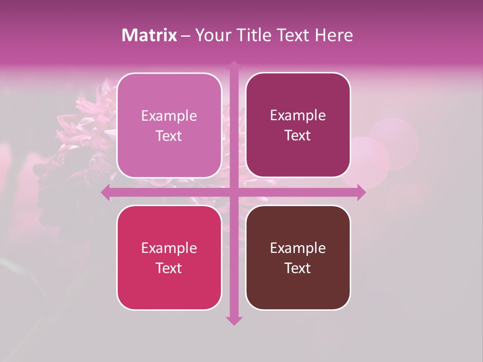 Object Beautiful Purple PowerPoint Template