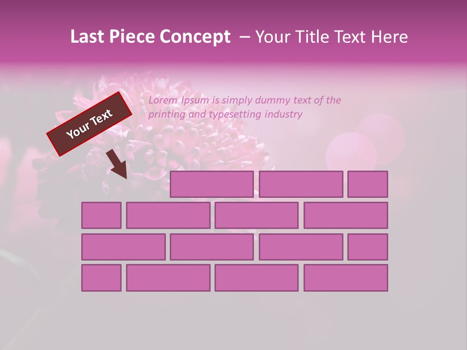 Object Beautiful Purple PowerPoint Template