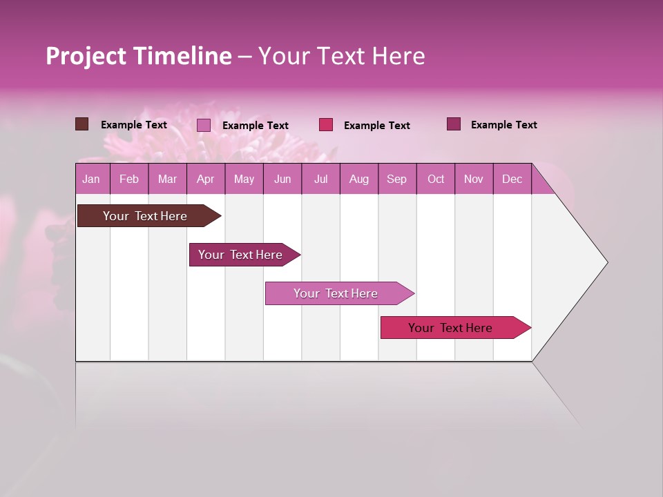 Object Beautiful Purple PowerPoint Template