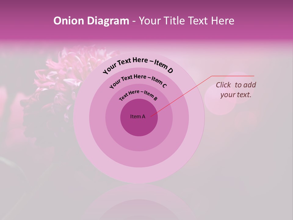 Object Beautiful Purple PowerPoint Template
