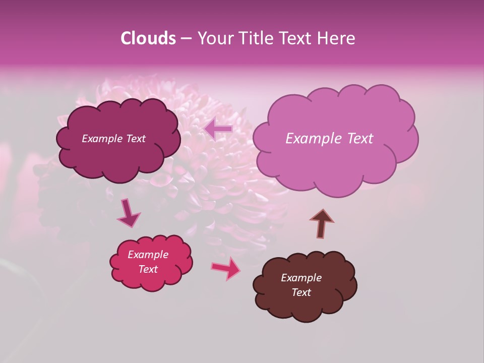 Object Beautiful Purple PowerPoint Template