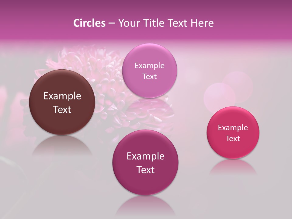 Object Beautiful Purple PowerPoint Template