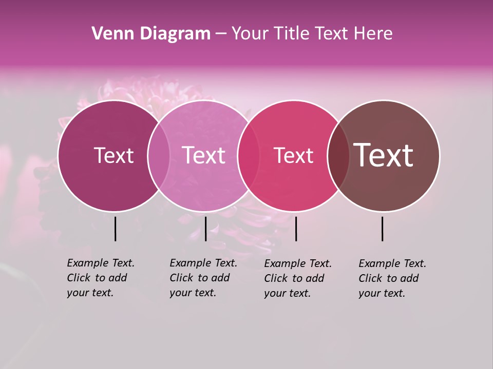 Object Beautiful Purple PowerPoint Template