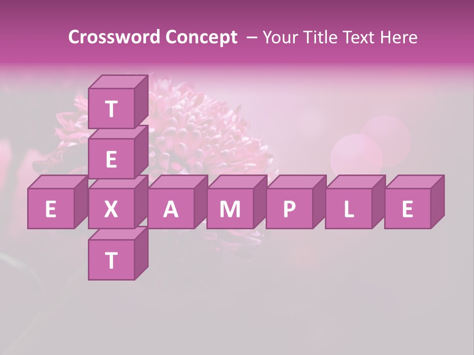 Object Beautiful Purple PowerPoint Template