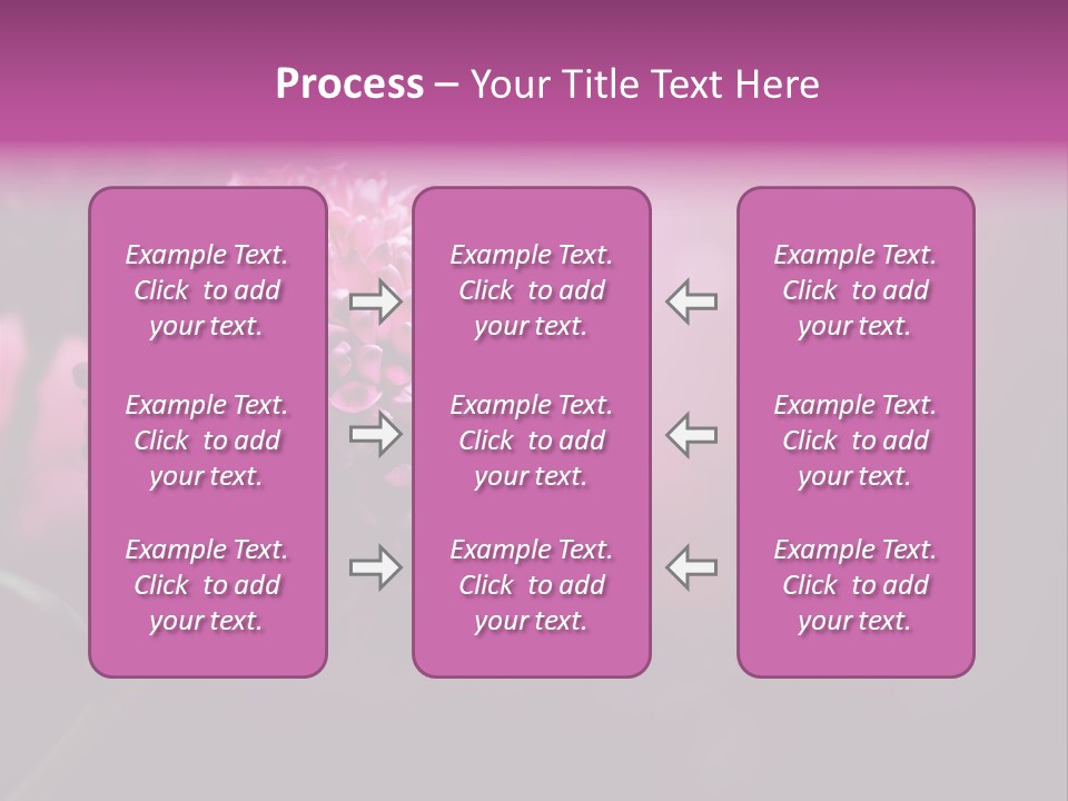 Object Beautiful Purple PowerPoint Template