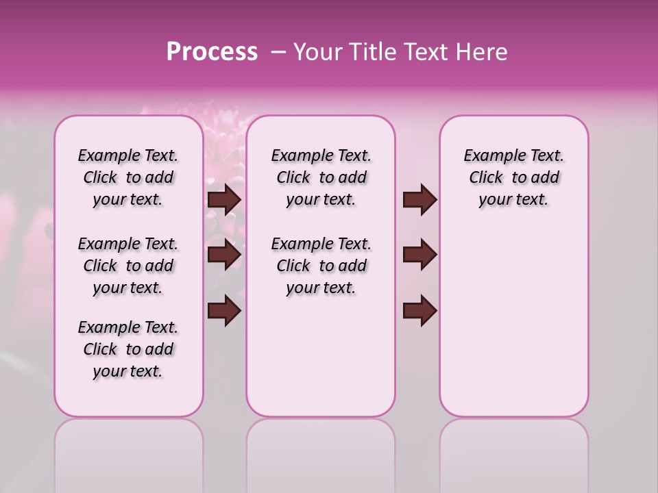 Object Beautiful Purple PowerPoint Template