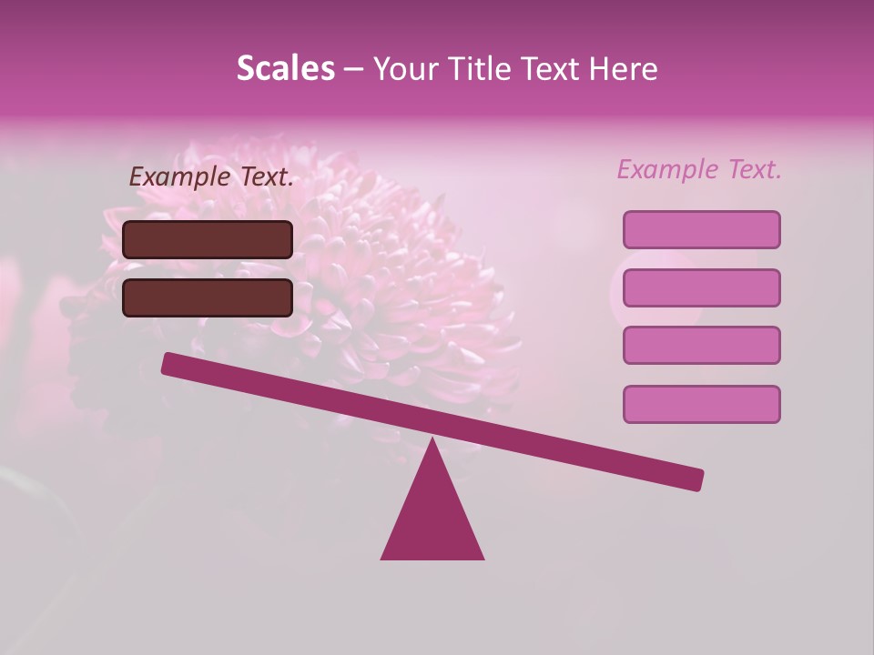 Object Beautiful Purple PowerPoint Template